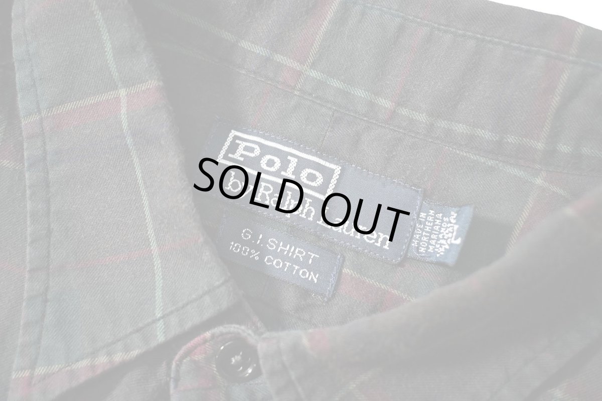 画像4: 90-00s Used Polo Ralph Lauren Plaid Shirt "G.I.Shirt" (4)