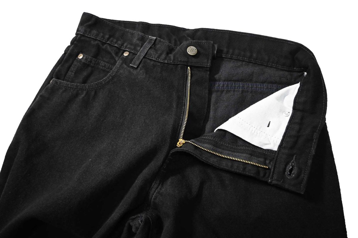 画像5: Prison Blues Relaxed Fit Jeans Rinsed Fade Black プリズンブルース (5)
