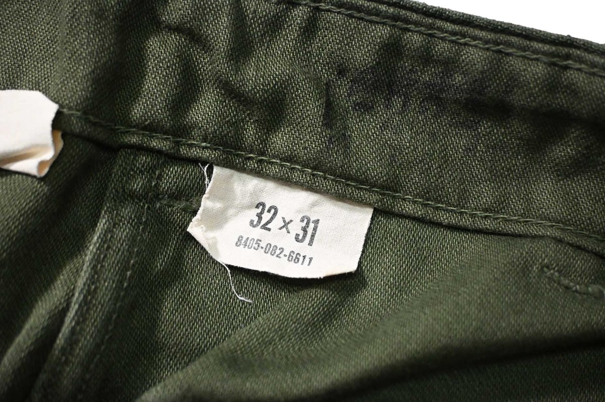 画像7: 60s Used Us Army OG-107 Utility Trouser (7)