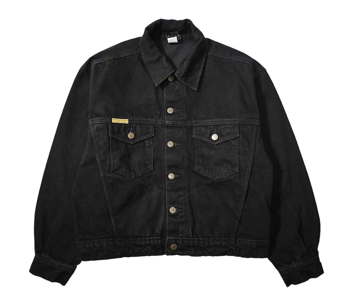 画像1: Prison Blues Denim Western Jacket Rinsed Fade Black プリズンブルース (1)