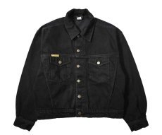 画像1: Prison Blues Denim Western Jacket Rinsed Fade Black プリズンブルース (1)