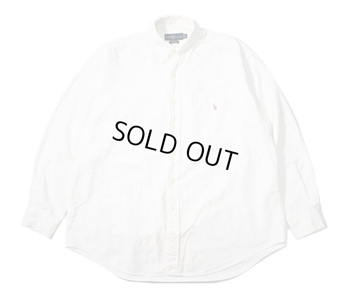 画像1: 90s Used Polo Ralph Lauren Oxford B/D Shirt "Big Shirt" (1)