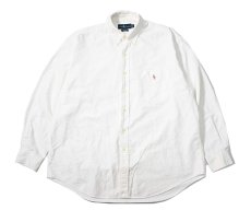画像1: 90s Used Polo Ralph Lauren Oxford B/D Shirt "Big Shirt" (1)