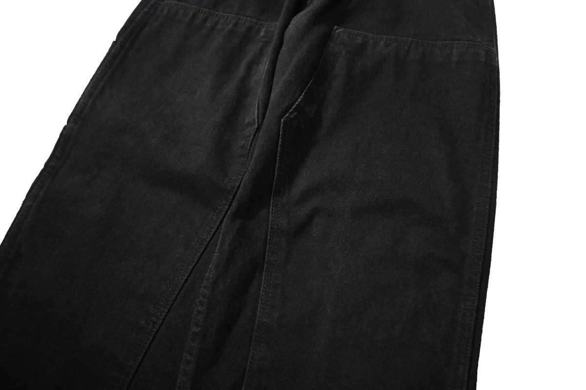 画像4: Prison Blues Double Knee Denim Work Jean Fade Black プリズンブルース (4)