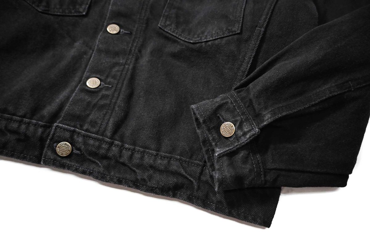 画像4: Prison Blues Denim Western Jacket Rinsed Fade Black プリズンブルース (4)