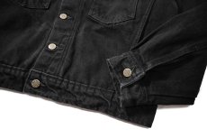 画像4: Prison Blues Denim Western Jacket Rinsed Fade Black プリズンブルース (4)