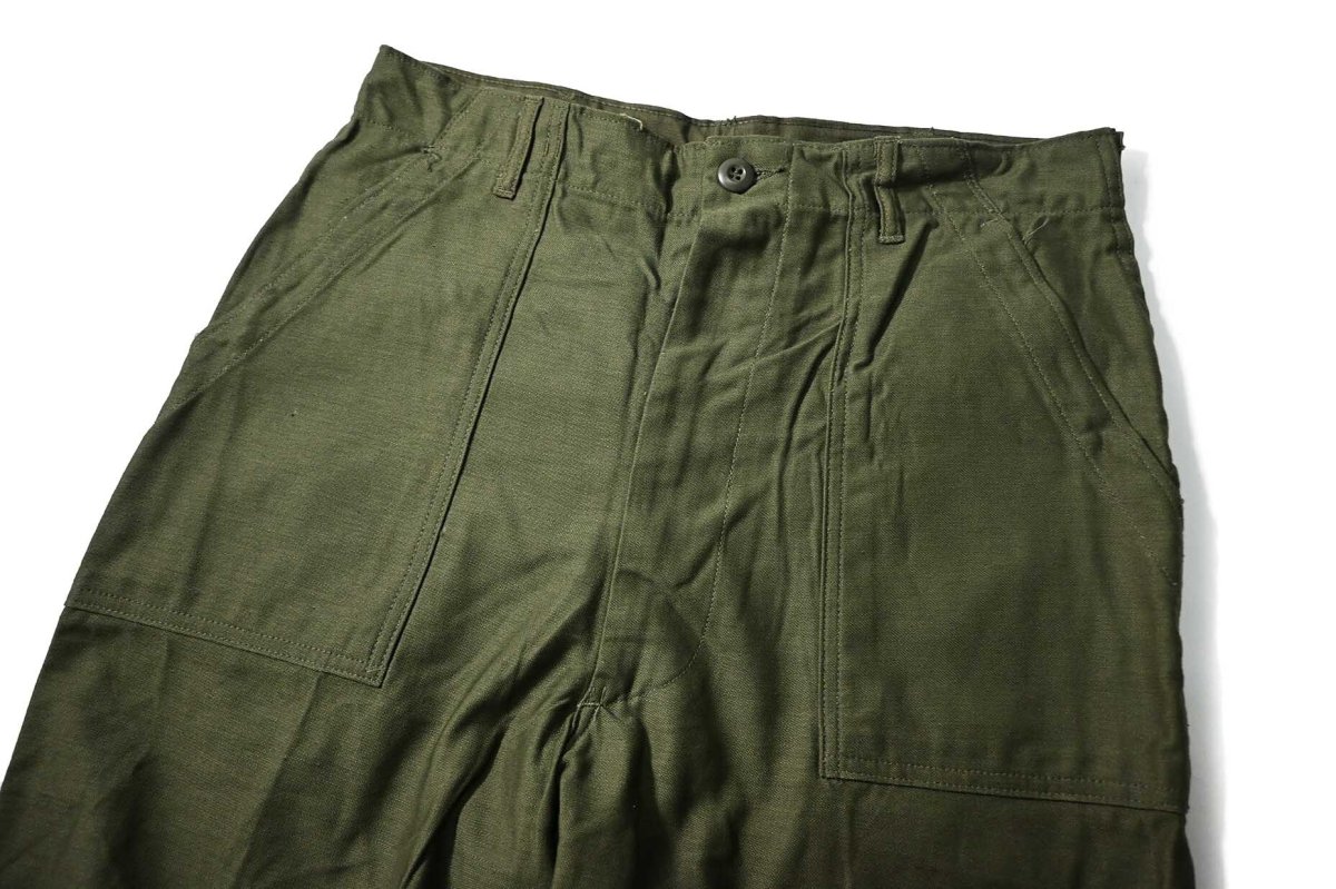 画像2: 70s Deadstock Us Army OG-107 Utility Trouser (2)