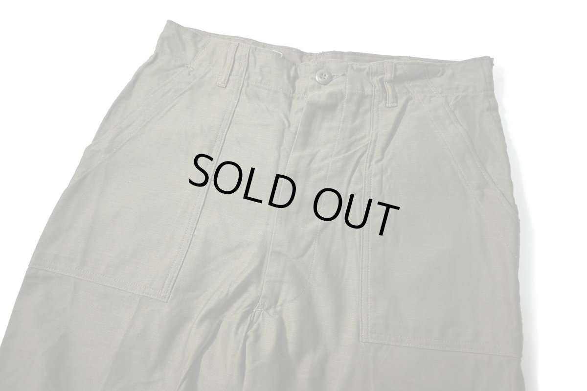 画像2: 70s Deadstock Us Army OG-107 Utility Trouser (2)