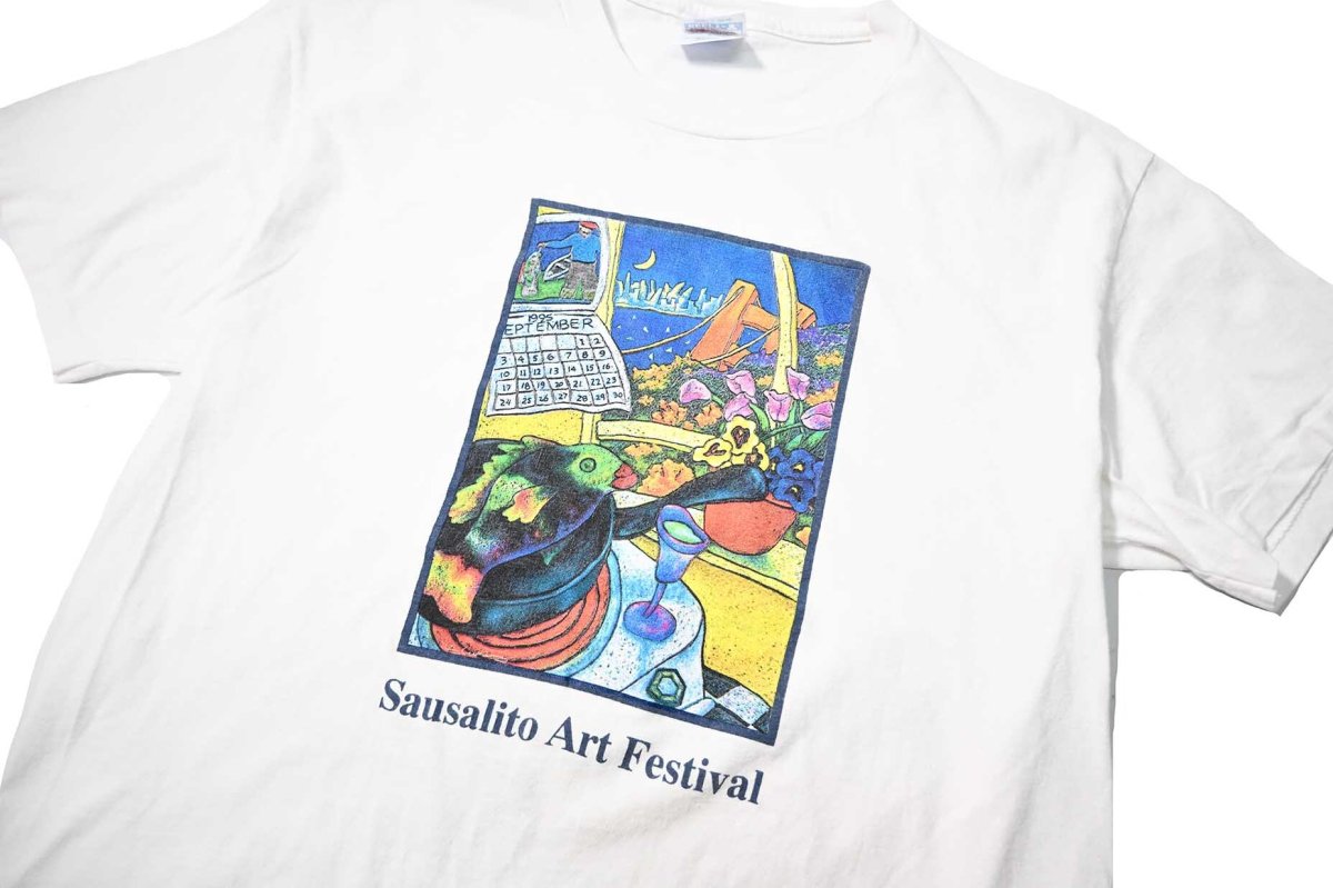 画像2: 90s Used Sausalito Art Festival Print Tee made in USA (2)