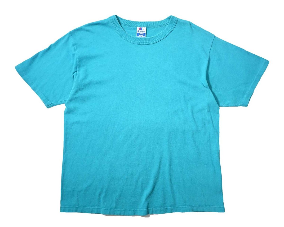 画像1: 90s Used Champion Blank Tee made in USA (1)