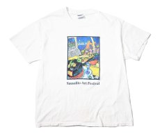 画像1: 90s Used Sausalito Art Festival Print Tee made in USA (1)