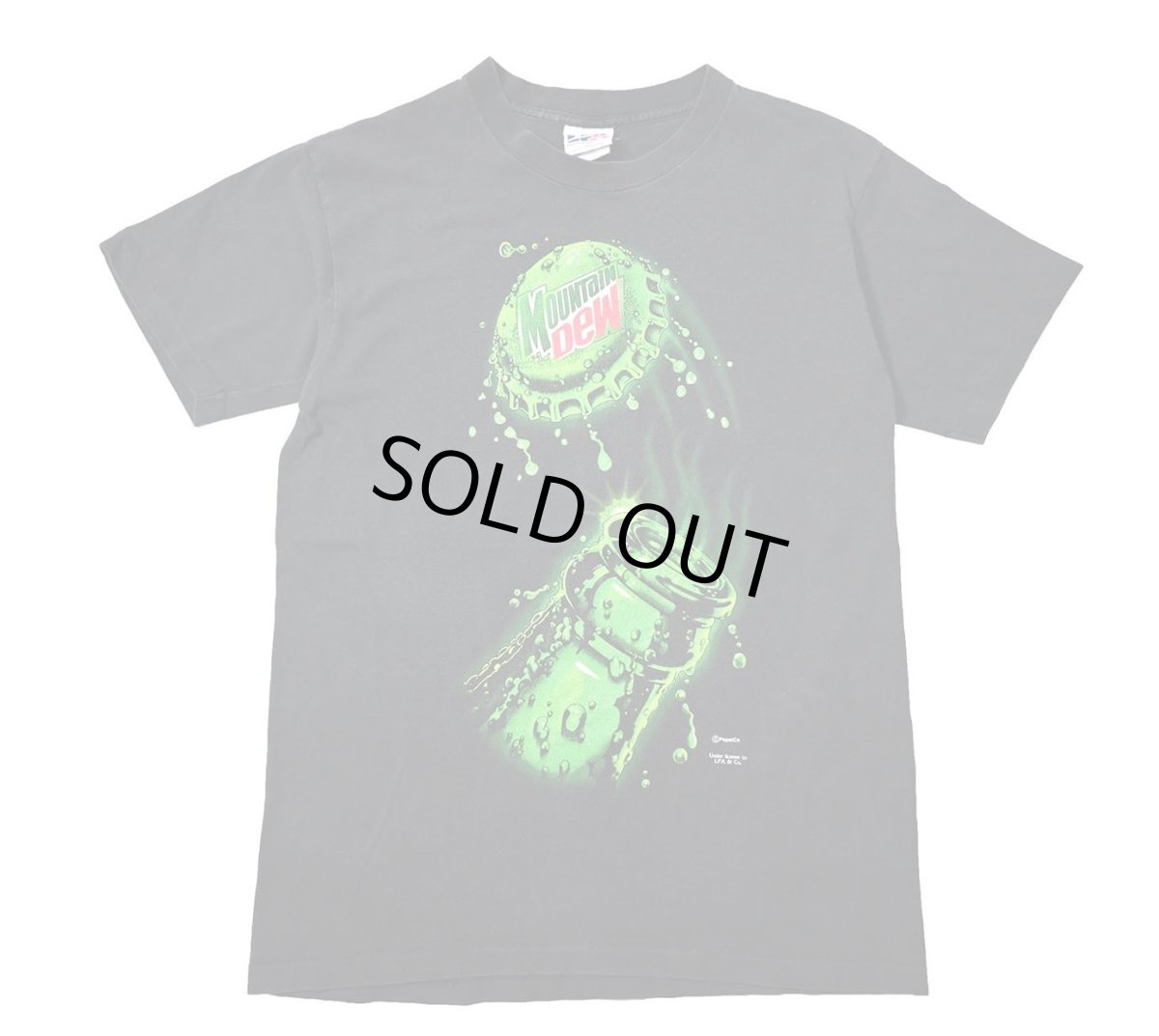 画像1: 90s Used Mountain Dew Print Tee made in USA (1)
