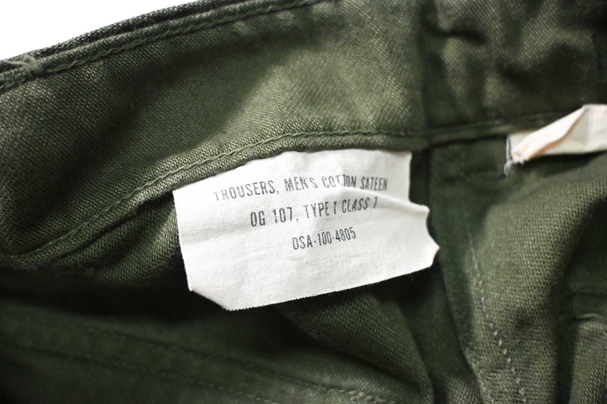 画像6: 60s Used Us Army OG-107 Utility Trouser (6)