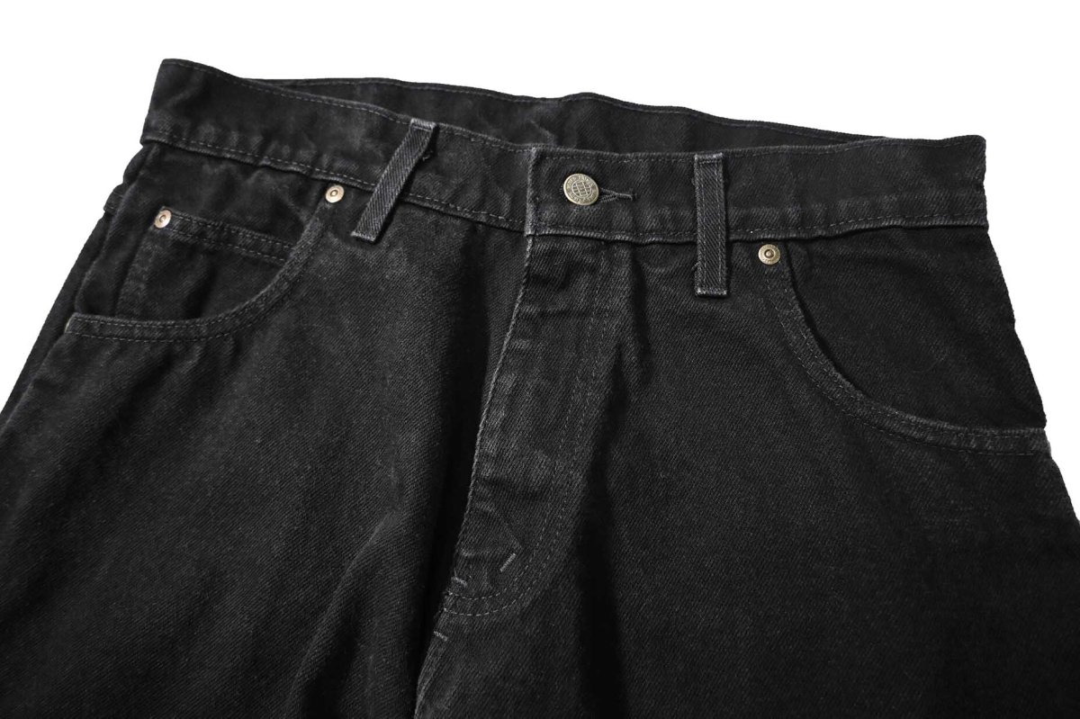 画像2: Prison Blues Relaxed Fit Jeans Rinsed Fade Black プリズンブルース (2)