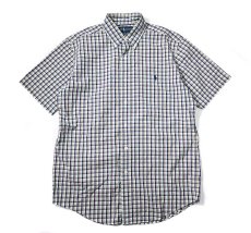 画像1: 90-00s Used Ralph Lauren Short Sleeve Plaid B/D Shirt "Custom Fit" (1)