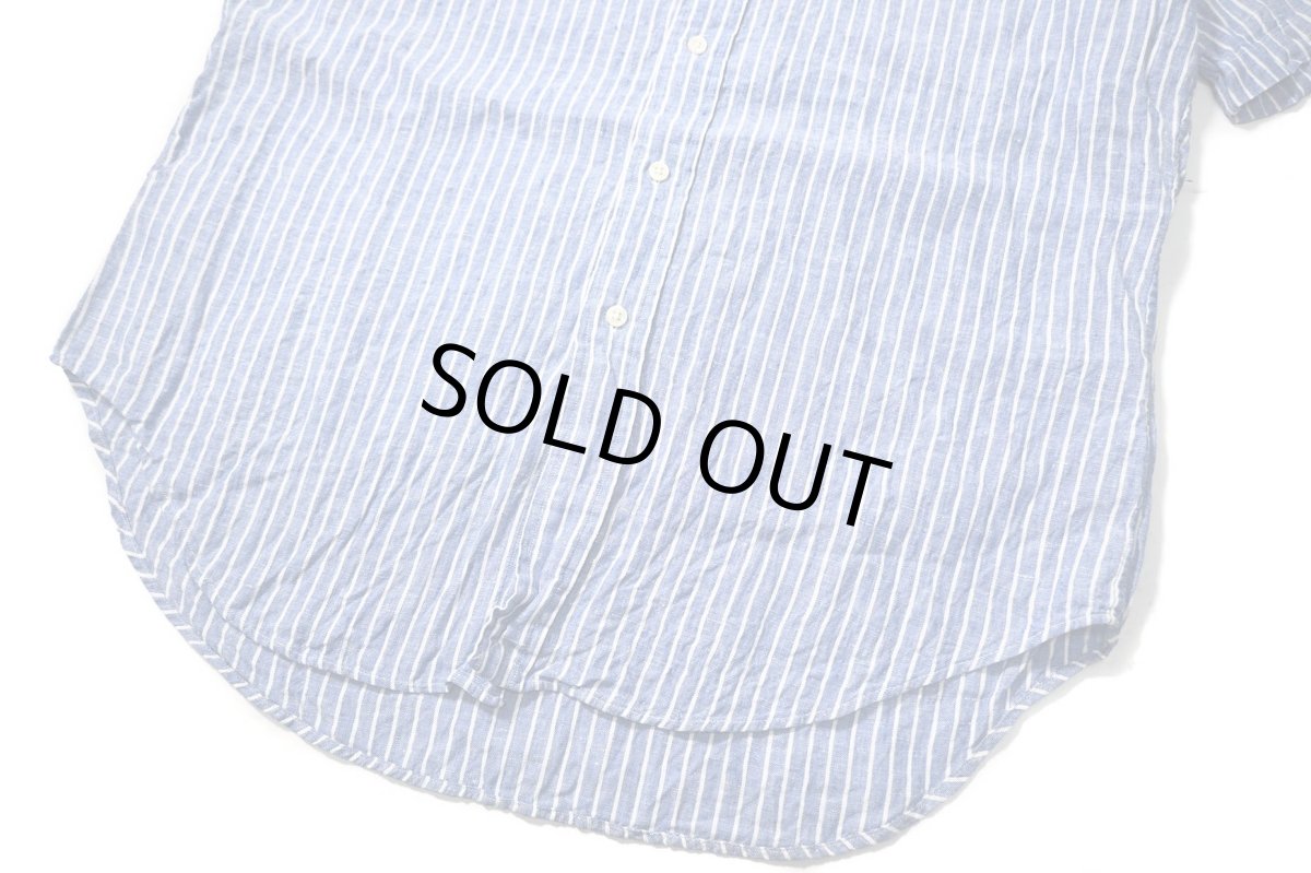画像3: 90-00s Used Ralph Lauren Short Sleeve Linen Stripe B/D Shirt "Classic Fit" (3)