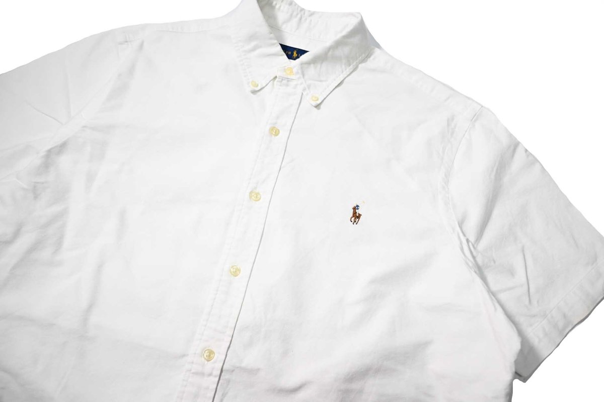 画像2: Used Ralph Lauren Short Sleeve Oxford B/D Shirt (2)