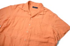 画像2: Used Polo Ralph Lauren Linen/Silk Open Collar Shirt (2)