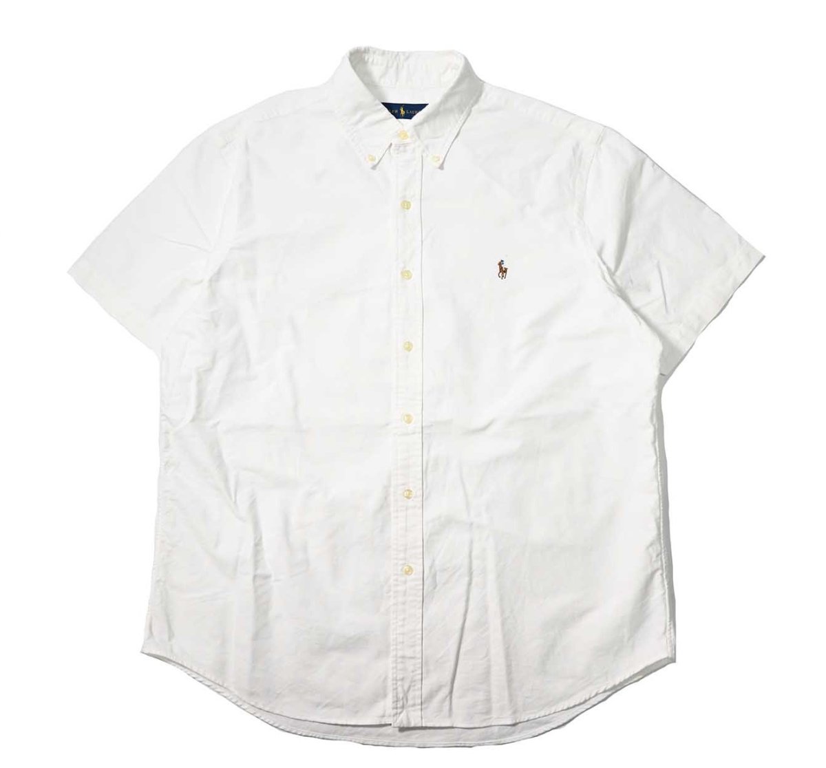画像1: Used Ralph Lauren Short Sleeve Oxford B/D Shirt (1)