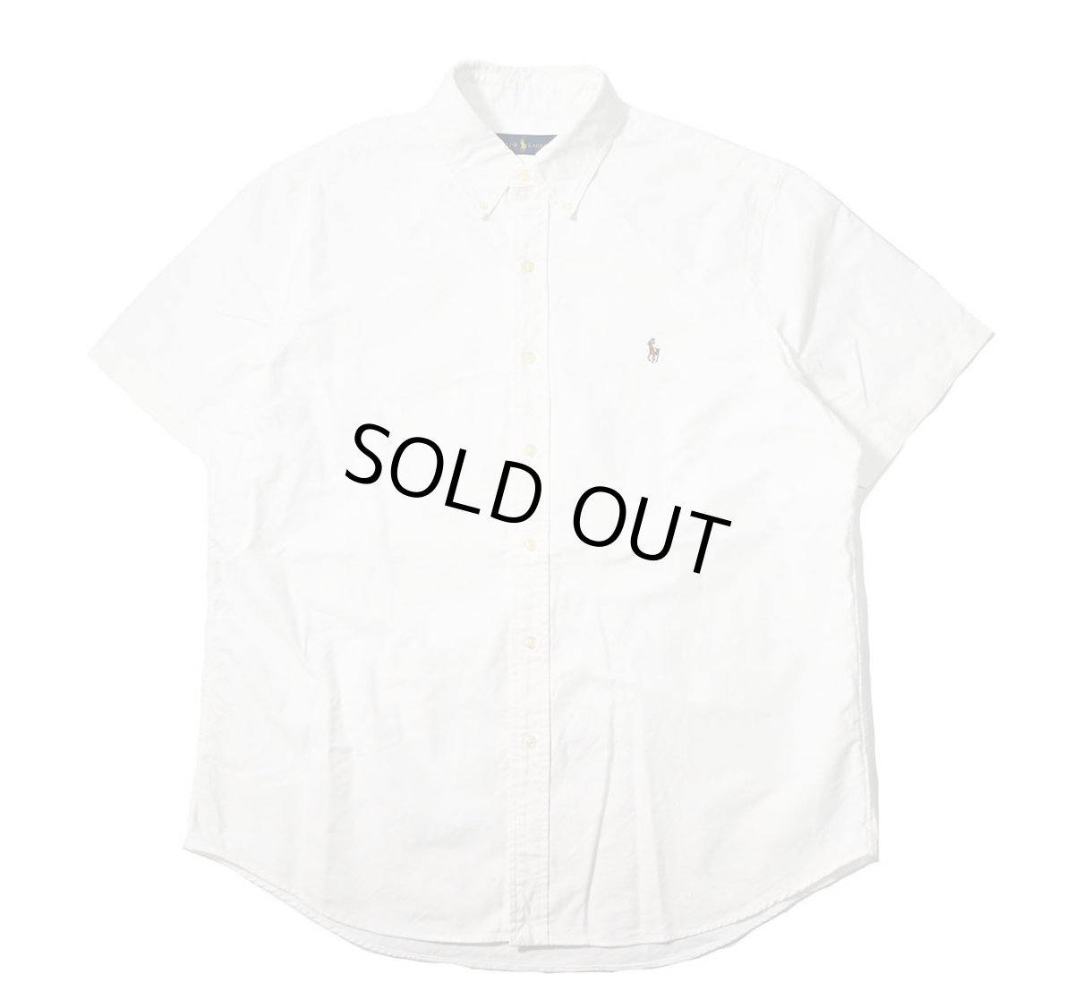 画像1: Used Ralph Lauren Short Sleeve Oxford B/D Shirt (1)