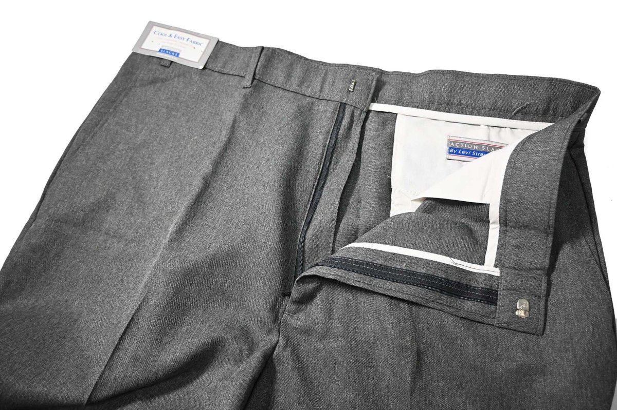 画像5: 90s Deadstock Levi's Action Slacks Grey (5)