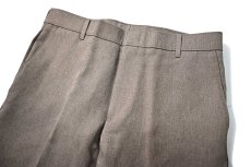 画像2: 80s Deadstock Levi's Action Slacks Grey Brown made in USA (2)
