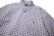 画像2: 90-00s Used Ralph Lauren Short Sleeve Plaid B/D Shirt "Custom Fit" (2)