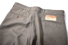 画像4: 80s Deadstock Levi's Action Slacks Grey Brown made in USA (4)