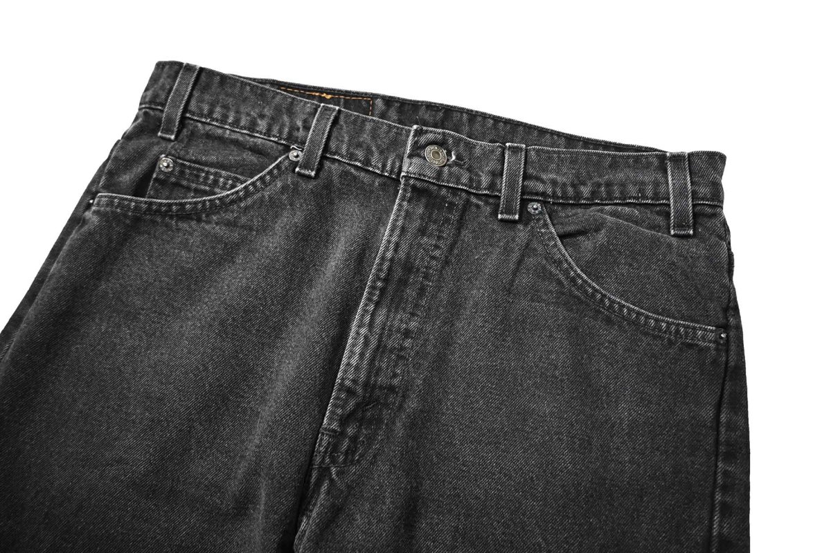 画像2: 90s Used Levi's 505 Denim Pants Black リーバイス (2)