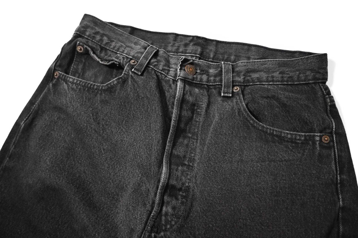 画像2: 90-00s Used Levi's 501 Denim Pants Black リーバイス (2)