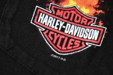 画像4: Used Harley-Davidson L/S Print Pocket Tee (4)