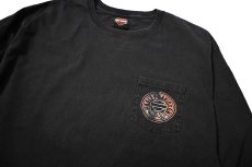 画像2: Used Harley-Davidson L/S Print Pocket Tee (2)