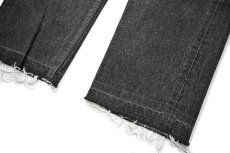 画像3: 94' Used Levi's 501 Denim Pants Cut Off Black made in USA リーバイス 先染め (3)