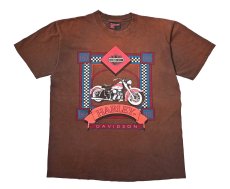 画像1: 90s Used Harley-Davidson Print Tee made in USA (1)