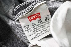 画像7: 94' Used Levi's 501 Denim Pants Cut Off Black made in USA リーバイス 先染め (7)
