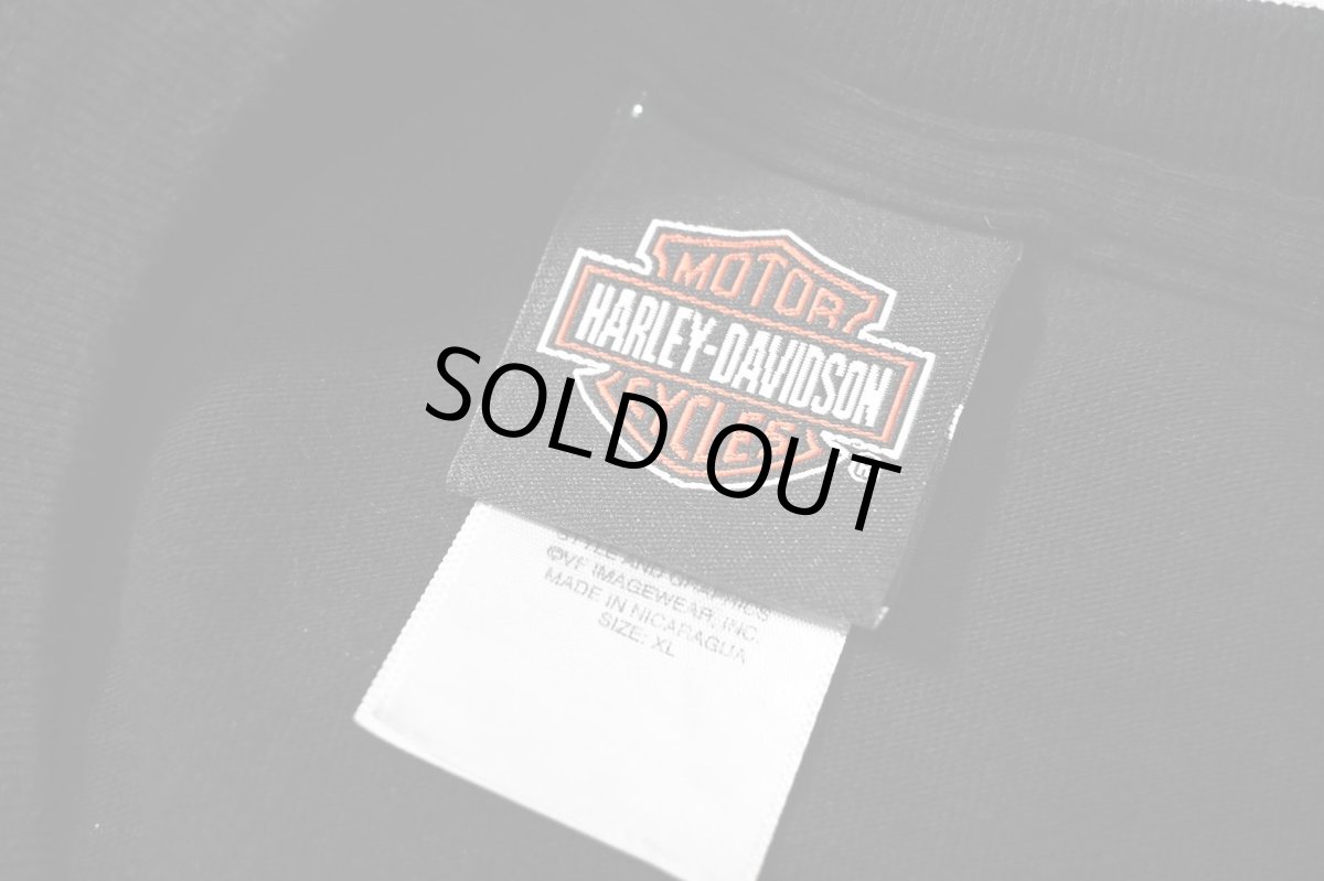 画像7: Used Harley-Davidson L/S Print Pocket Tee (7)