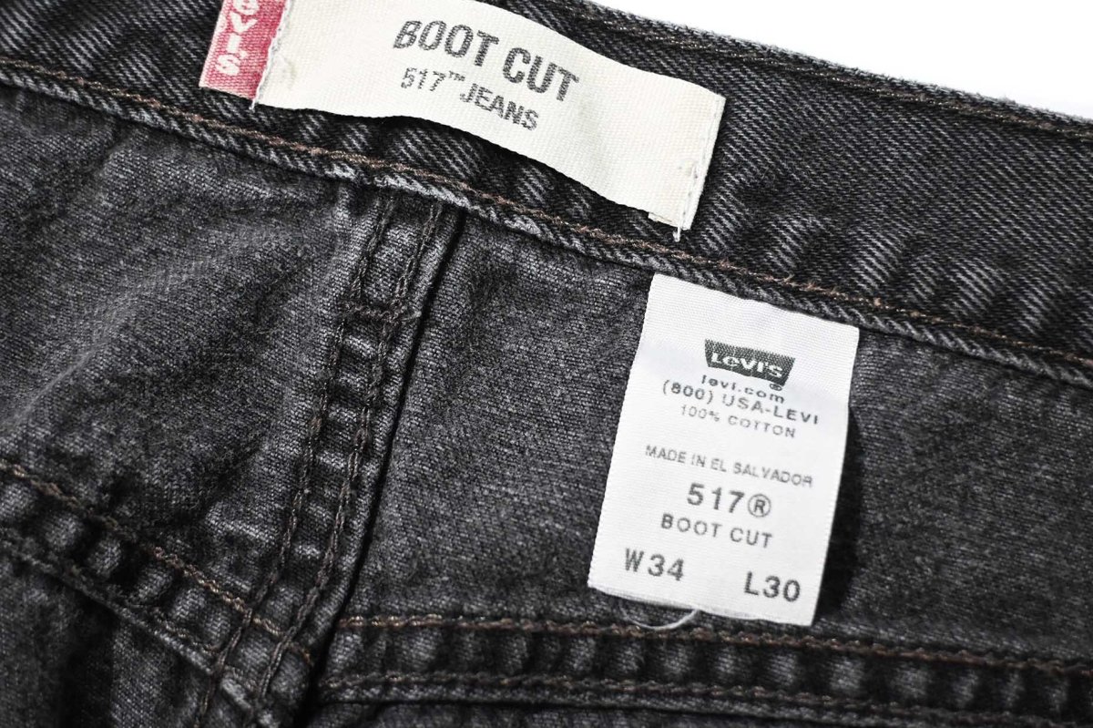 画像8: 00s Used Levi's 517 Denim Pants Black リーバイス (8)