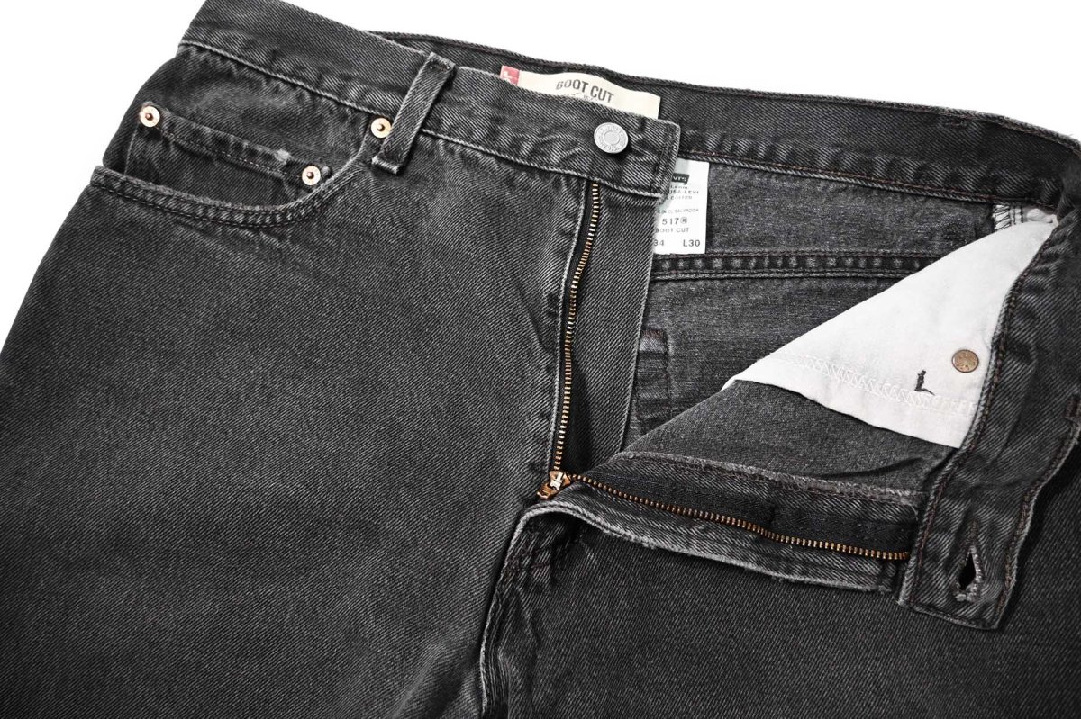 画像7: 00s Used Levi's 517 Denim Pants Black リーバイス (7)