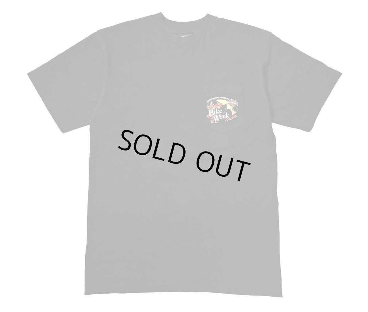 画像1: 00s Used Harley-DavidsonPrint Pocket Tee made in USA (1)