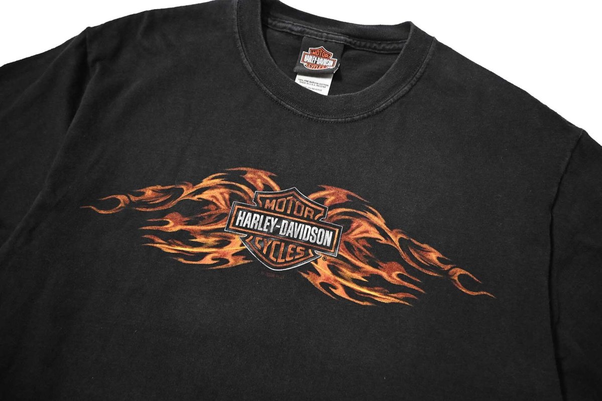 画像2: 00s Used Harley-Davidson Print Tee made in USA (2)