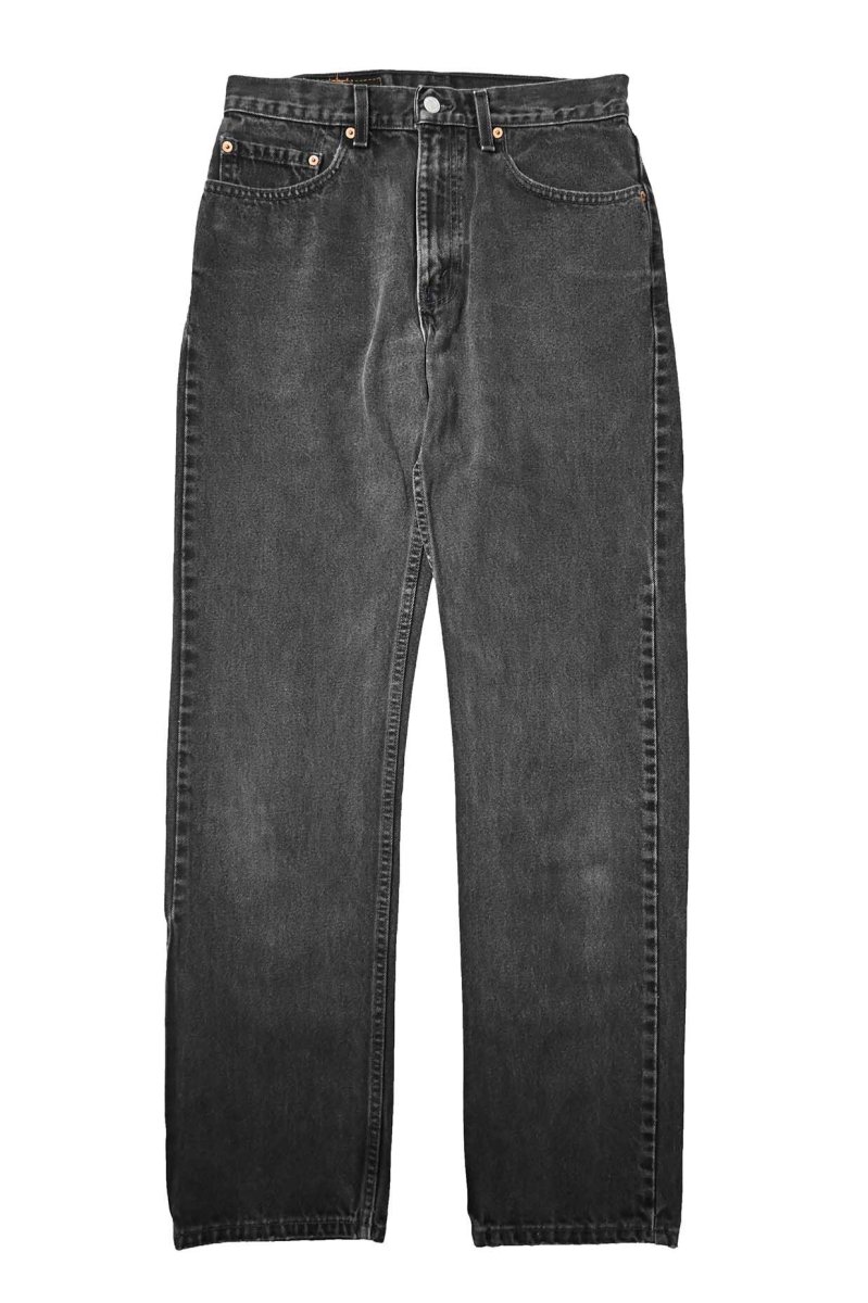 画像1: 99' Used Levi's 505 Denim Pants Black made in USA リーバイス (1)