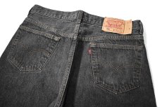 画像4: 94' Used Levi's 501 Denim Pants Cut Off Black made in USA リーバイス 先染め (4)