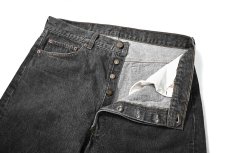 画像6: 94' Used Levi's 501 Denim Pants Cut Off Black made in USA リーバイス 先染め (6)