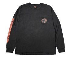 画像1: Used Harley-Davidson L/S Print Pocket Tee (1)
