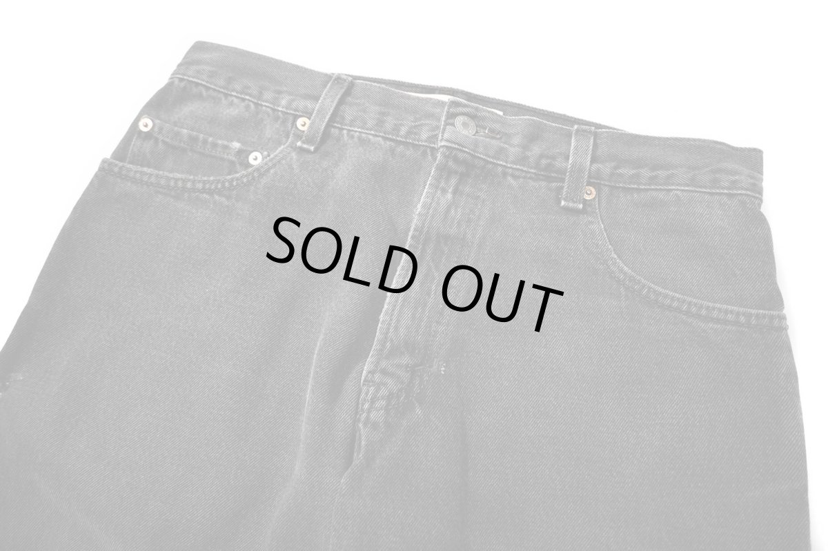 画像2: 00s Used Levi's 517 Denim Pants Black リーバイス (2)
