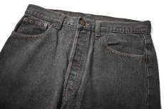 画像2: 90' Used Levi's 501 Denim Pants Black made in USA リーバイス 先染め (2)