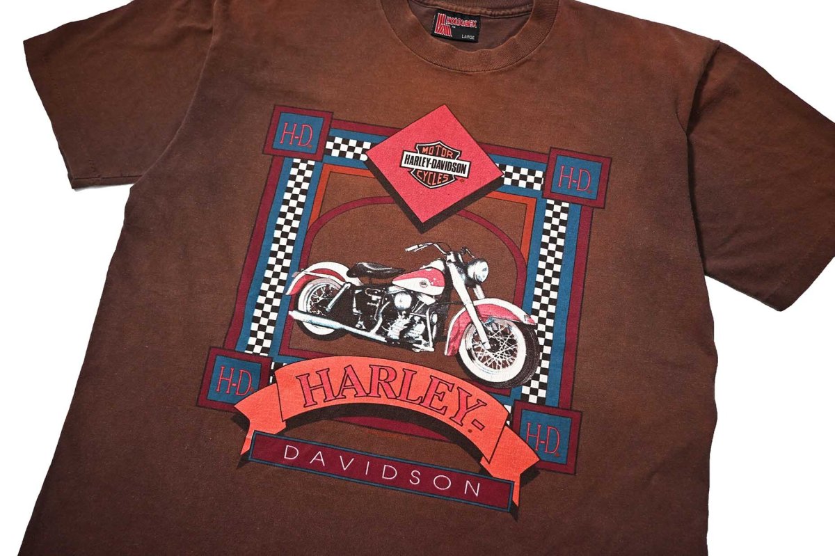 画像2: 90s Used Harley-Davidson Print Tee made in USA (2)