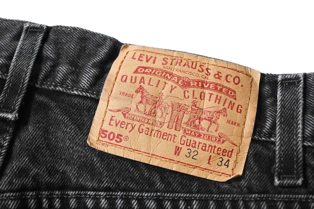 画像5: 99' Used Levi's 505 Denim Pants Black made in USA リーバイス (5)