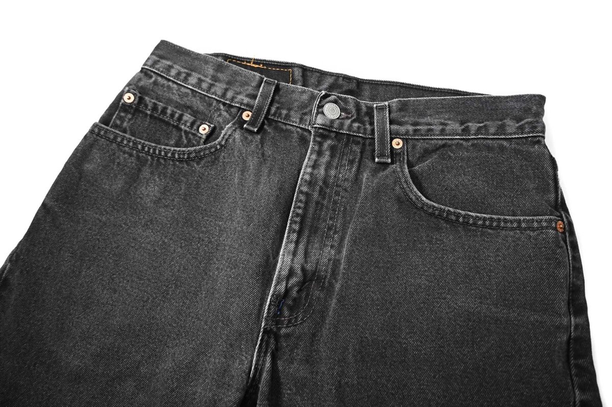 画像2: 99' Used Levi's 505 Denim Pants Black made in USA リーバイス (2)