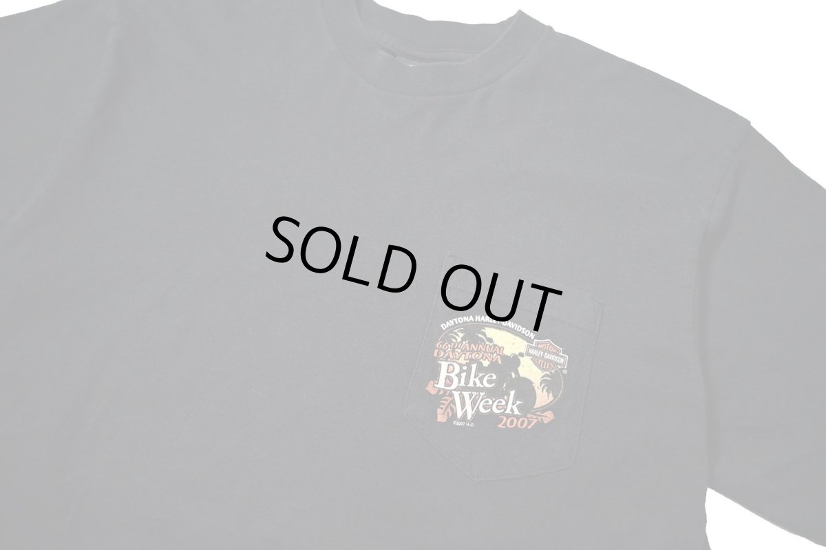 画像2: 00s Used Harley-DavidsonPrint Pocket Tee made in USA (2)